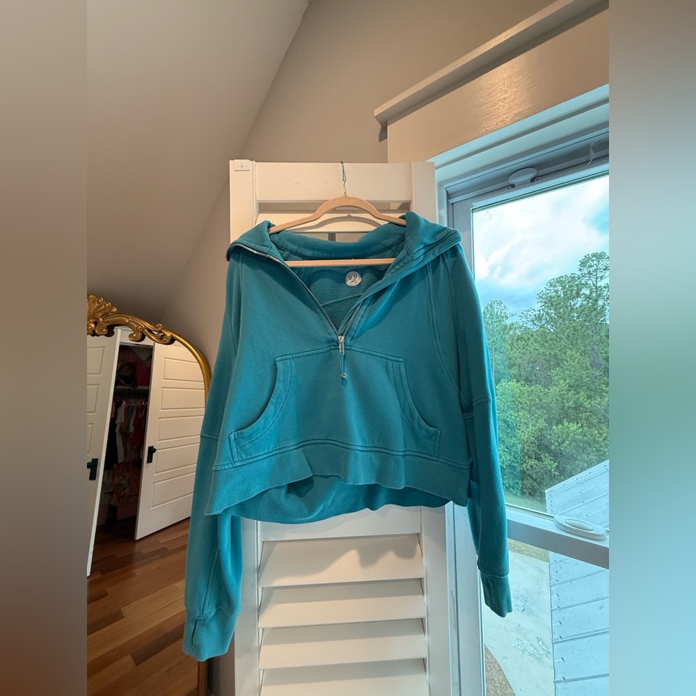 Lululemon Athletica Blue Crew Neck Sweater